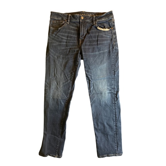 American Eagle Outfitters Other - American Eagle Next Level Flex Slim Straight Jeans Mens 36x32 Dark Wash Denim